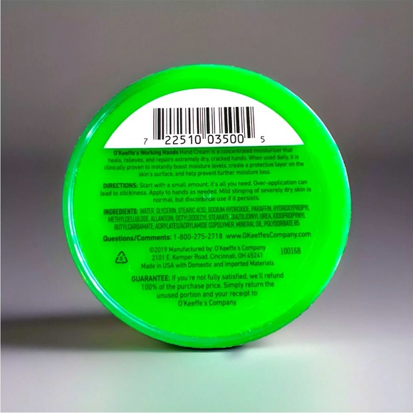 Hand Cream O'Keeffe's Working Hands - 3.4oz Dry Cracked Skin Moisturizer - Picture 2 of 3